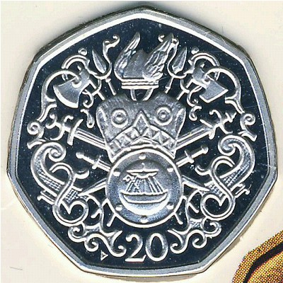 Остров Мэн, 20 пенсов (1982–1983 г.)