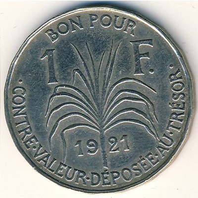 Guadeloupe, 1 franc, 1903–1921