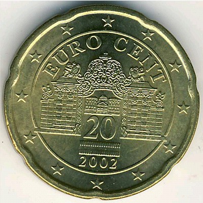 Австрия, 20 евроцентов (2002–2007 г.)