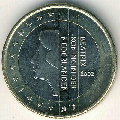 Нидерланды, 1 евро (1999–2006 г.)