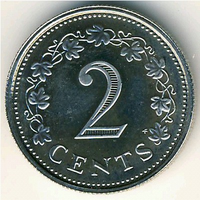 Мальта, 2 цента (1972–1982 г.)