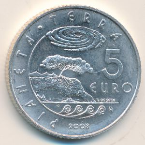 San Marino, 5 euro, 2008