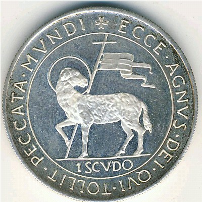 Мальтийский орден., 1 скудо (1965–1966 г.)