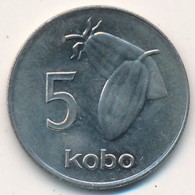 Nigeria, 5 kobo, 1987–1989