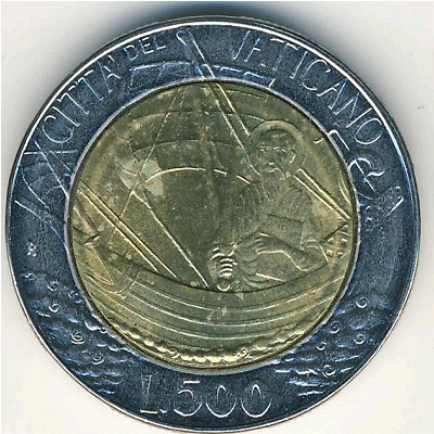 Vatican City, 500 lire, 1985