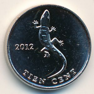 Sint Eustatius., 10 cents, 2012