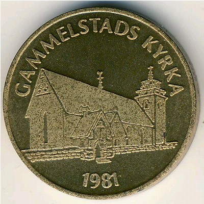 Sweden., 15 kronor, 1981