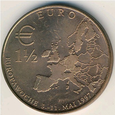 Germany., 1.5 euro, 1997