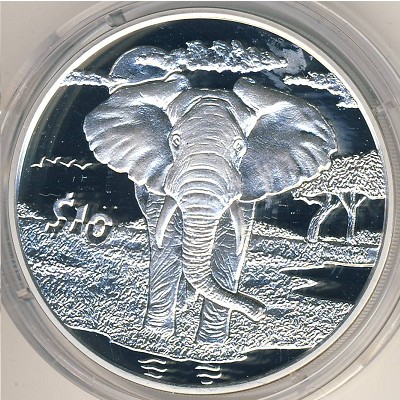 Сьерра-Леоне, 10 долларов (2007 г.)