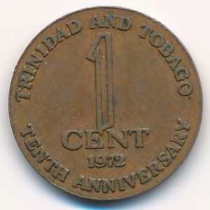 Trinidad & Tobago, 1 cent, 1972