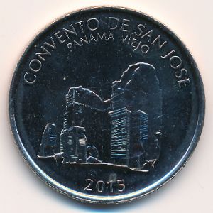 Panama, 1/2 balboa, 2015