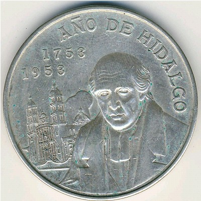 Mexico, 5 pesos, 1953