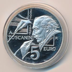 San Marino, 5 euro, 2007