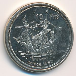 Bassas da india., 10 francs, 2012