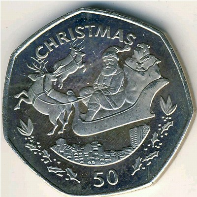 Gibraltar, 50 pence, 1997