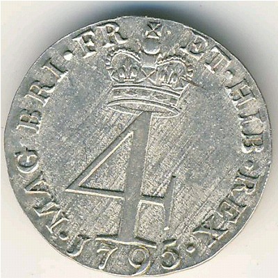 Great Britain, 4 pence, 1795–1800