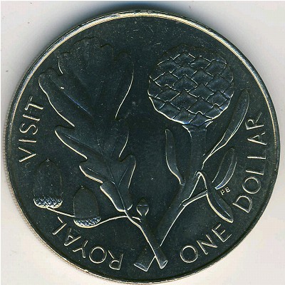 New Zealand, 1 dollar, 1981