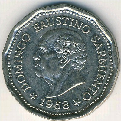 Argentina, 25 pesos, 1968