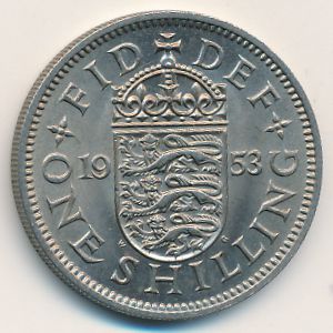 Great Britain, 1 shilling, 1953