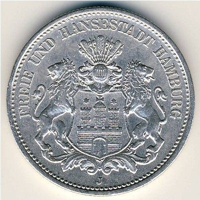 Гамбург, 2 марки (1892–1914 г.)