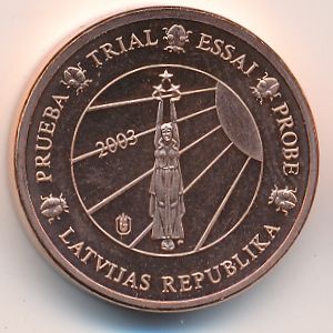 Latvia., 1 euro cent, 2003