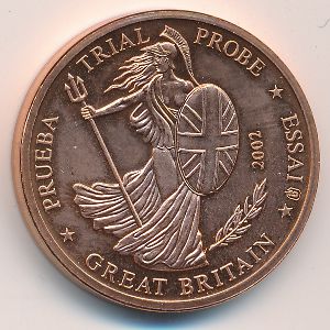 Great Britain., 5 euro cent, 2002