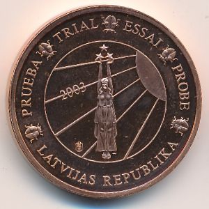 Latvia., 5 euro cent, 2003