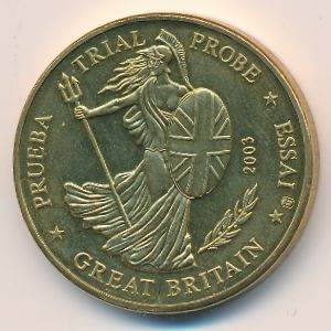 Великобритания., 50 евроцентов (2002–2003 г.)