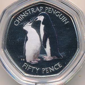 British Antarctic Territory, 50 pence, 2019