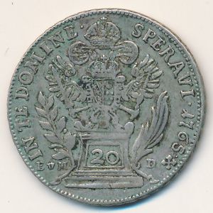 Austria, 20 kreuzer, 1765