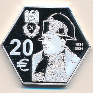 Saint Helena (french territories)., 20 euro, 2019