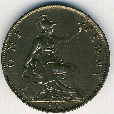 Great Britain, 1 penny, 1895–1901