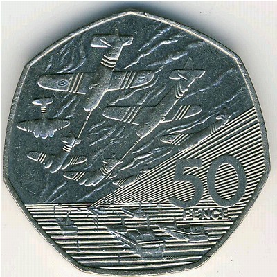 Great Britain, 50 pence, 1994
