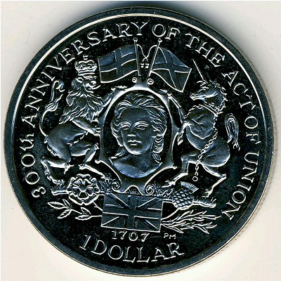 Виргинские острова, 1 доллар (2007 г.)