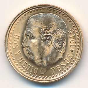 Mexico, 2 1/2 pesos, 1918–1948