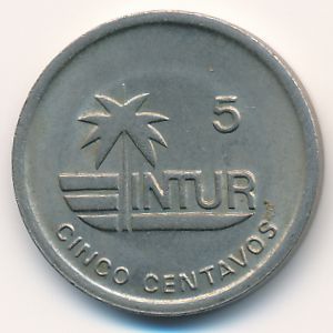 Cuba, 5 centavos, 1981–1989