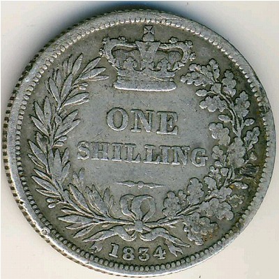 Great Britain, 1 shilling, 1831–1837