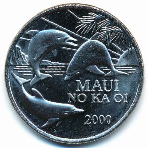 Hawaiian Islands., 1 dollar, 2000