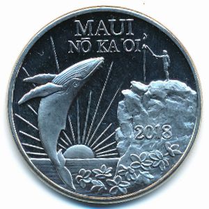 Hawaiian Islands., 1 dollar, 2018