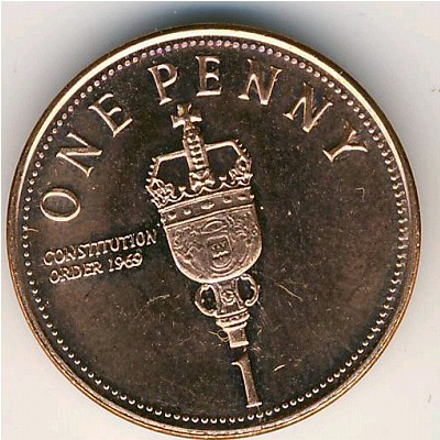 Гибралтар, 1 пенни (2005–2009 г.)