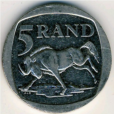 ЮАР, 5 рэндов (1996–2000 г.)