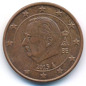 Belgium, 2 euro cent, 2008–2013