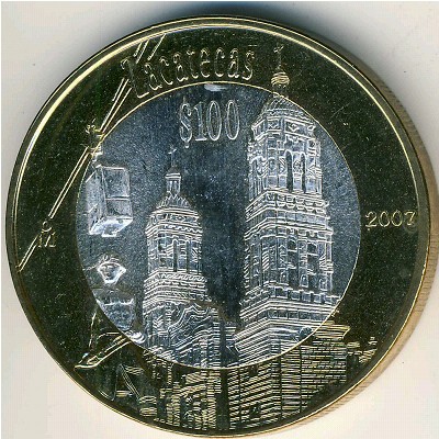 Мексика, 100 песо (2007 г.)