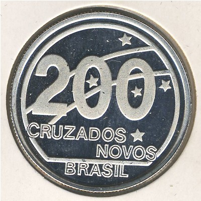 Бразилия, 200 новых крузадо (1989 г.)