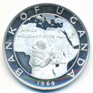 Uganda, 20 shillings, 1969–1970
