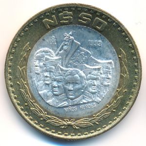Mexico, 50 nuevos pesos, 1993–1995