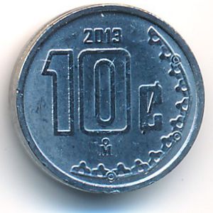 Mexico, 10 centavos, 2009–2015