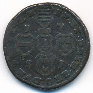 Liege, 4 liards, 1750–1752