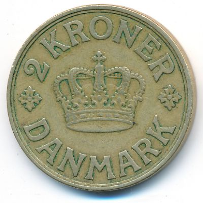 Denmark, 2 kroner, 1936–1941
