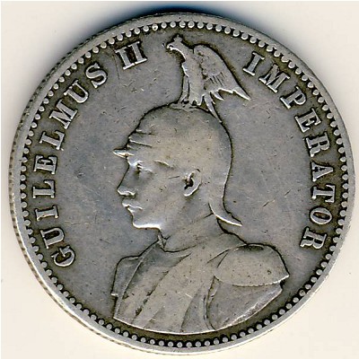 German East Africa, 1/2 rupie, 1891–1901